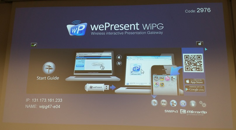 Beispielbild der wePresent-Software Beispielbild der wePresent-Software